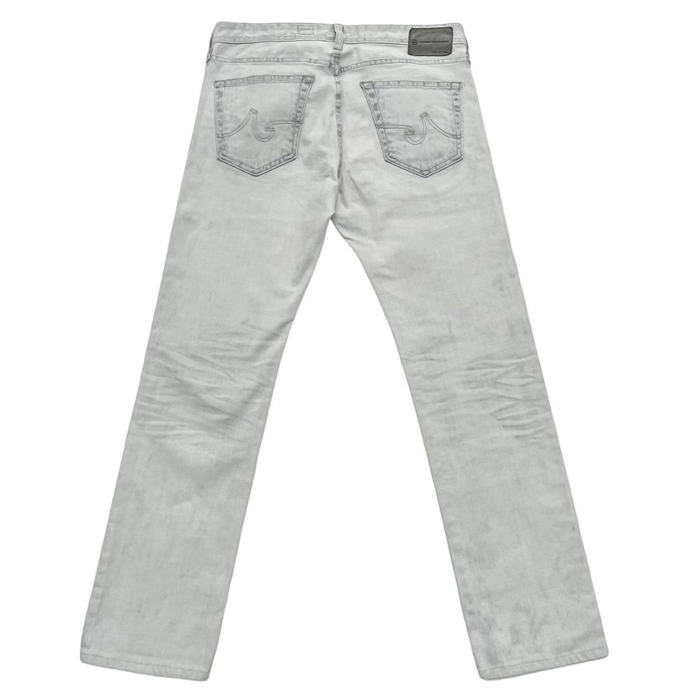 AG Adriano Goldschmied Matchbox Slim Straight Jeans - White Washed | 32 - Picture 8 of 11